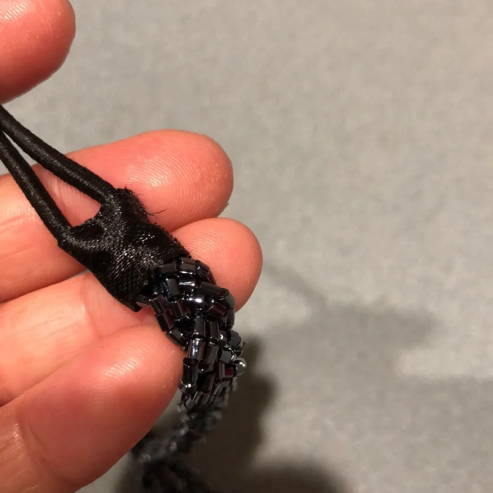 Braided Beaded Elastic Headband